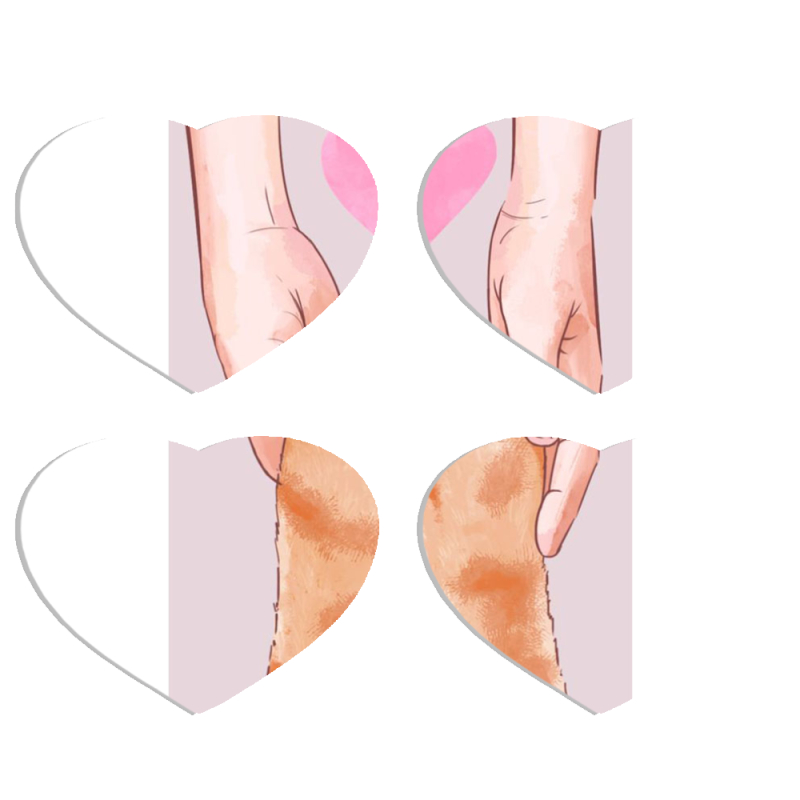 Магнитные фотопазлы Сердце 50 на 50 набор 4 штуки 