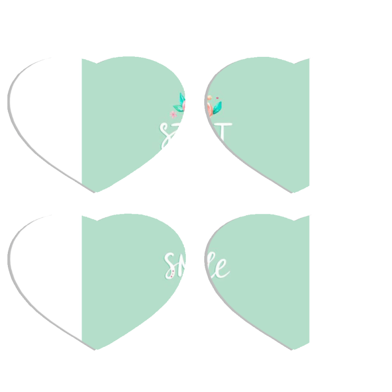 Магнитные фотопазлы Сердце 50 на 50 набор 4 штуки 