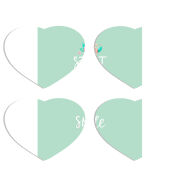 Магнитные фотопазлы Сердце 50 на 50 набор 4 штуки 