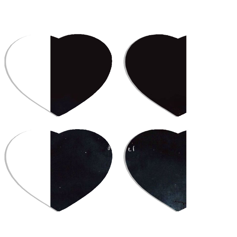 Магнитные фотопазлы Сердце 50 на 50 набор 4 штуки 