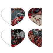 Магнитные фотопазлы Сердце 50 на 50 набор 4 штуки Marvel Avengers