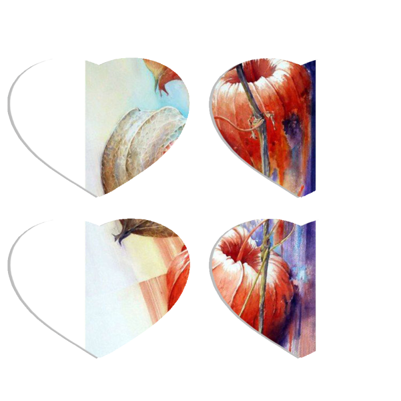 Магнитные фотопазлы Сердце 50 на 50 набор 4 штуки 