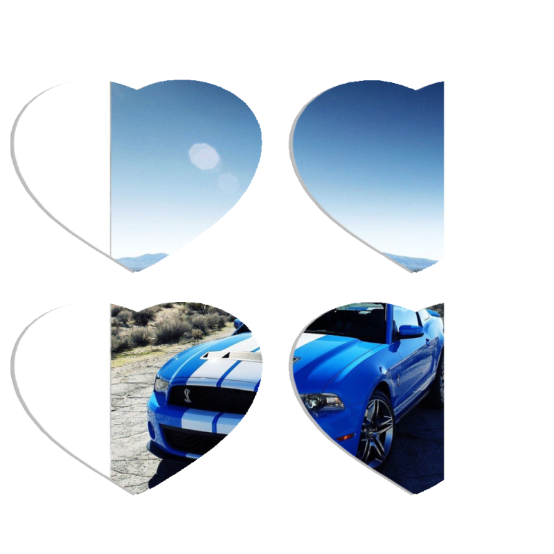 Магнитные фотопазлы Сердце 50 на 50 набор 4 штуки 