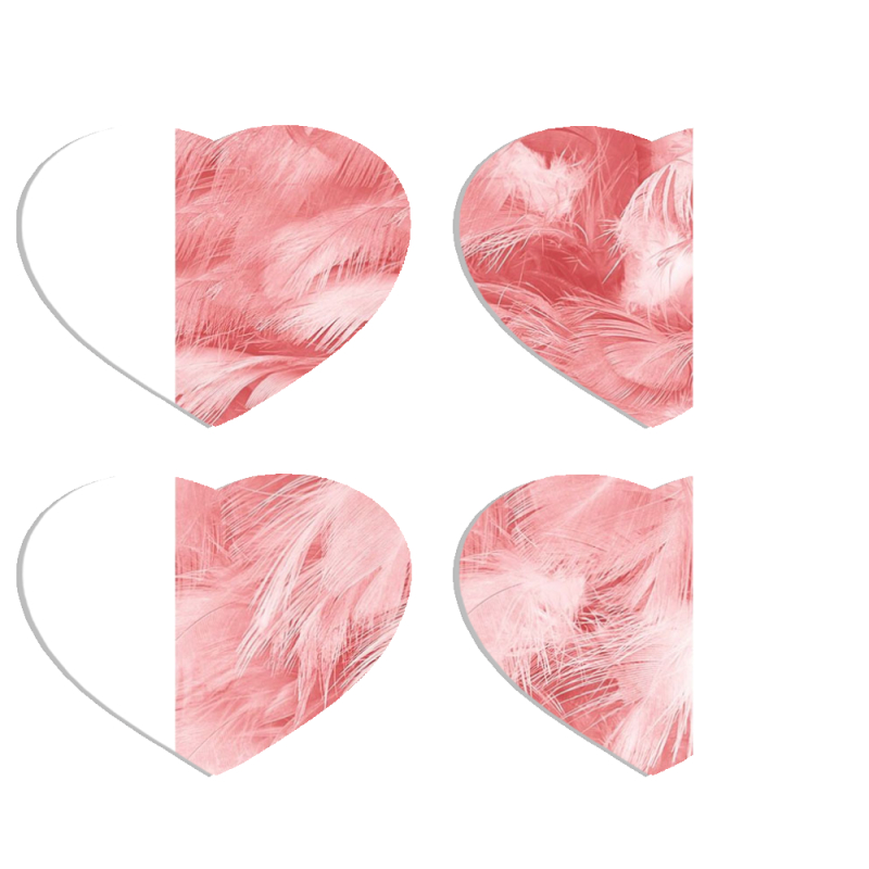 Магнитные фотопазлы Сердце 50 на 50 набор 4 штуки 