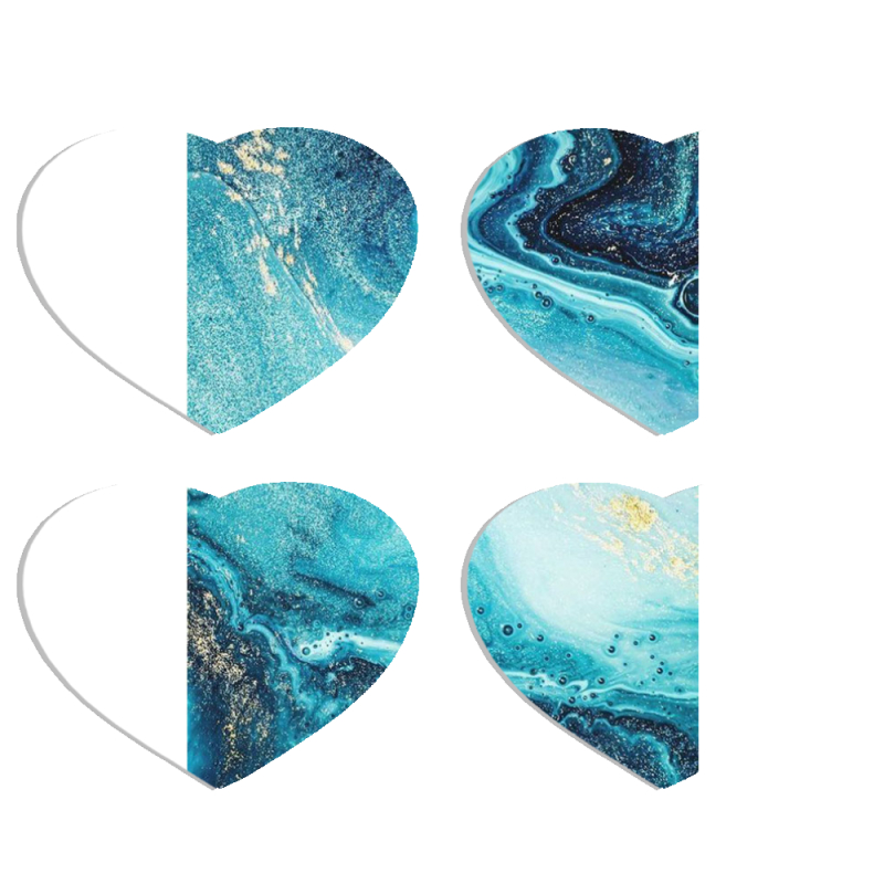 Магнитные фотопазлы Сердце 50 на 50 набор 4 штуки 