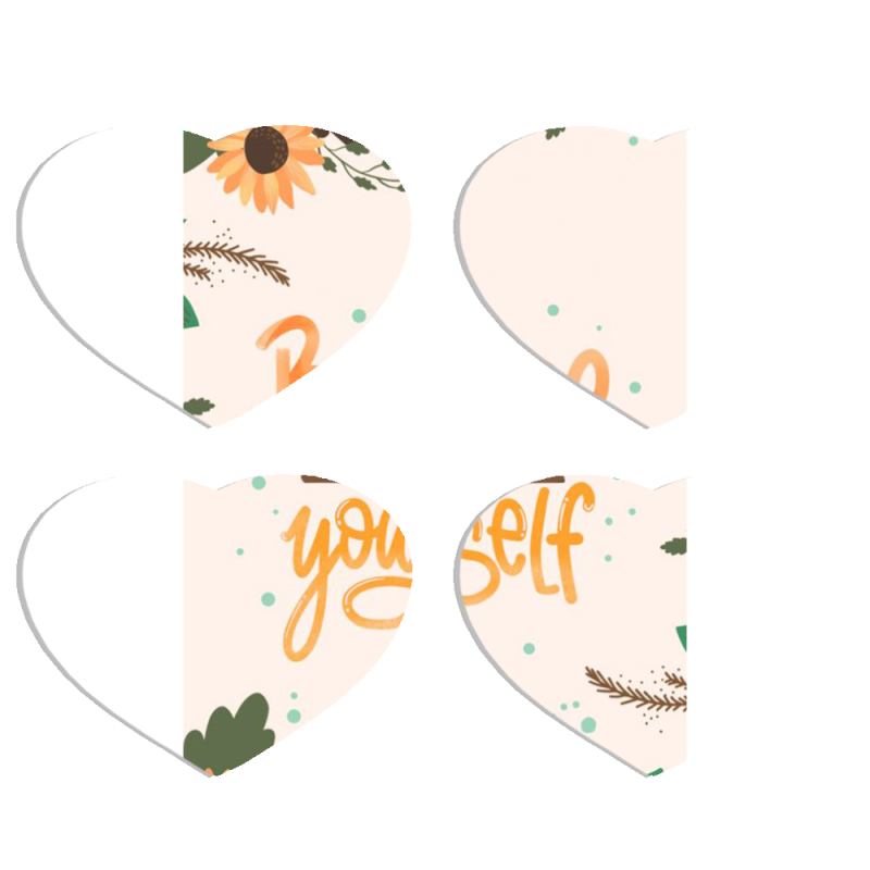 Магнитные фотопазлы Сердце 50 на 50 набор 4 штуки 