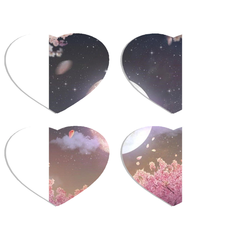 Магнитные фотопазлы Сердце 50 на 50 набор 4 штуки 