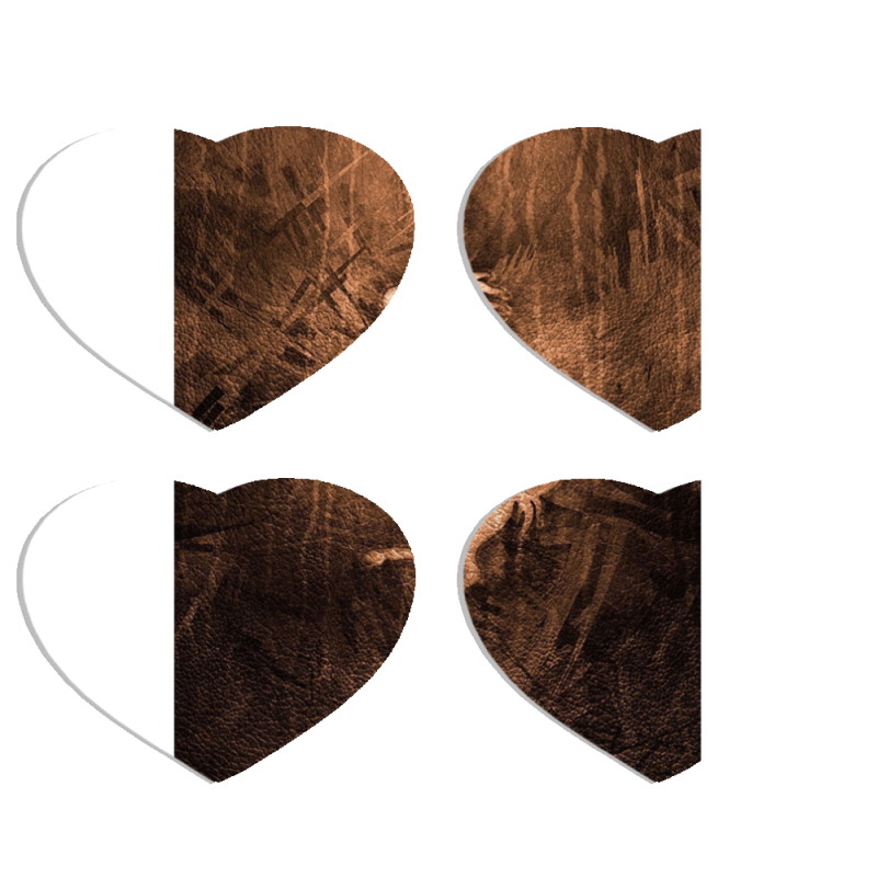 Магнитные фотопазлы Сердце 50 на 50 набор 4 штуки 