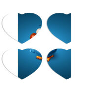 Магнитные фотопазлы Сердце 50 на 50 набор 4 штуки 