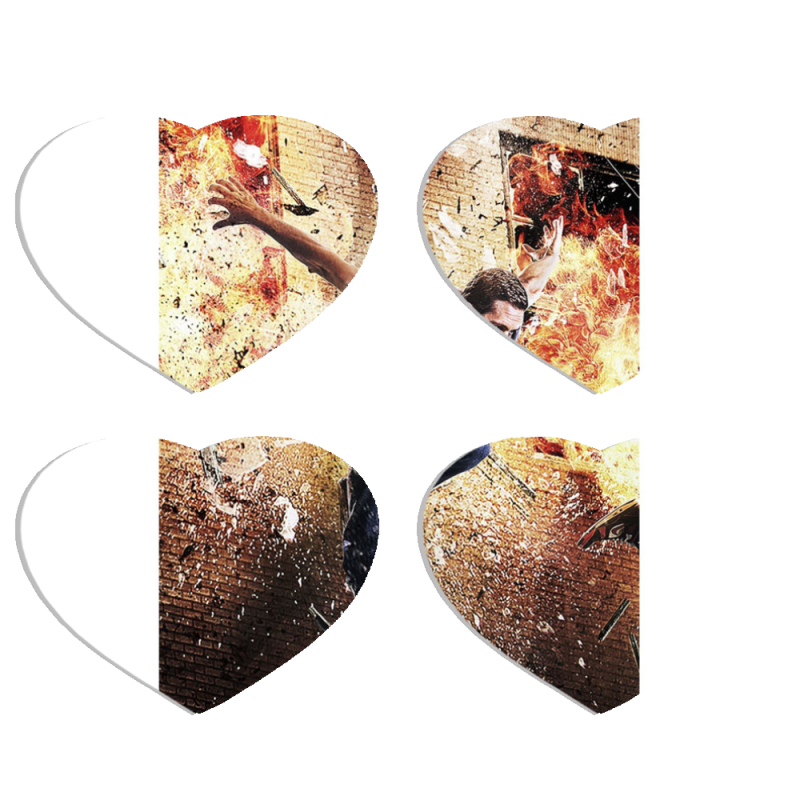 Магнитные фотопазлы Сердце 50 на 50 набор 4 штуки 