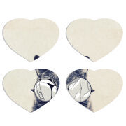 Магнитные фотопазлы Сердце 50 на 50 набор 4 штуки Соглядатай Кот