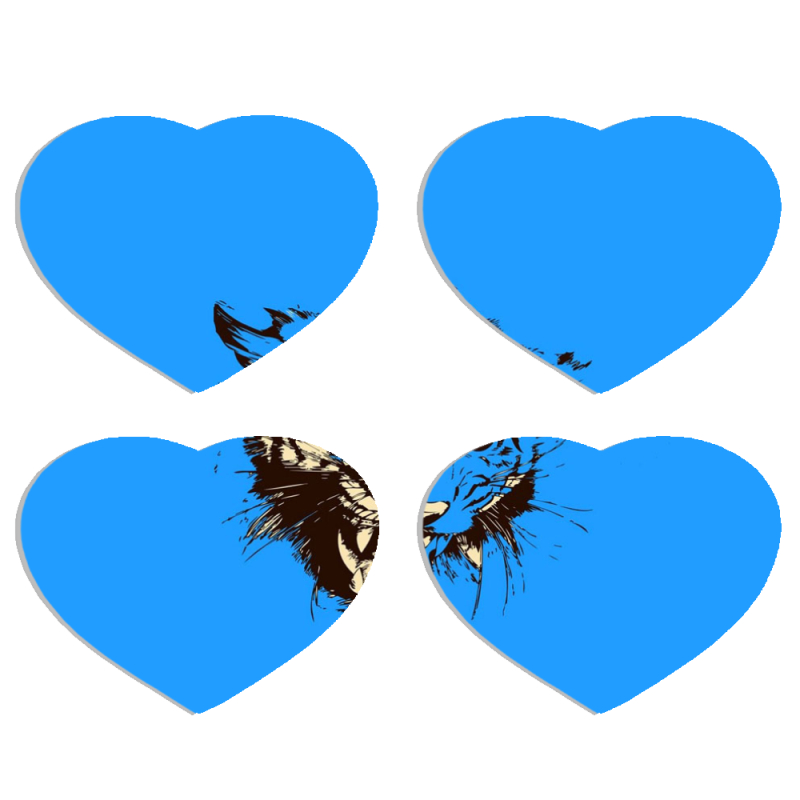 Магнитные фотопазлы Сердце 50 на 50 набор 4 штуки 