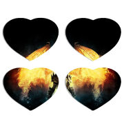 Магнитные фотопазлы Сердце 50 на 50 набор 4 штуки 