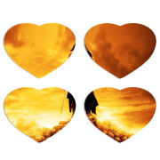 Магнитные фотопазлы Сердце 50 на 50 набор 4 штуки 