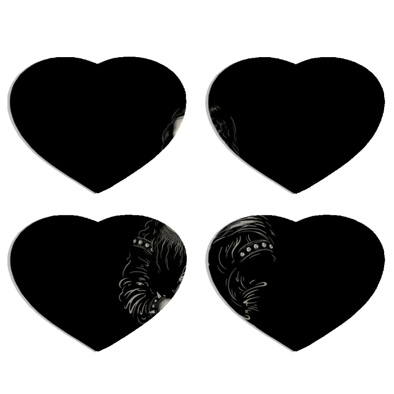 Магнитные фотопазлы Сердце 50 на 50 набор 4 штуки 