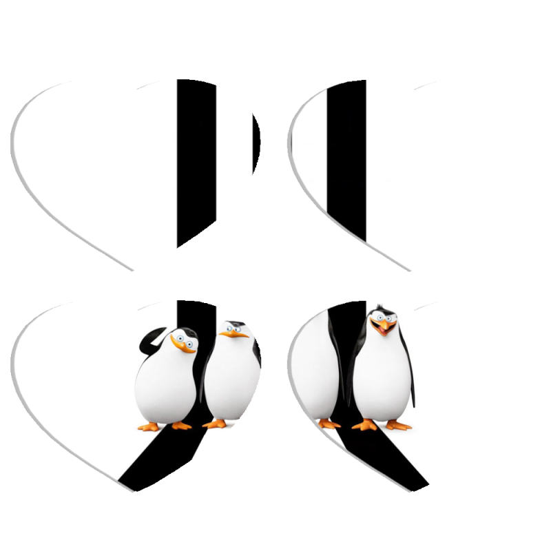 Магнитные фотопазлы Сердце 50 на 50 набор 4 штуки 