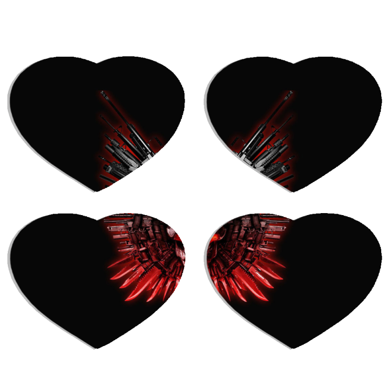 Магнитные фотопазлы Сердце 50 на 50 набор 4 штуки 
