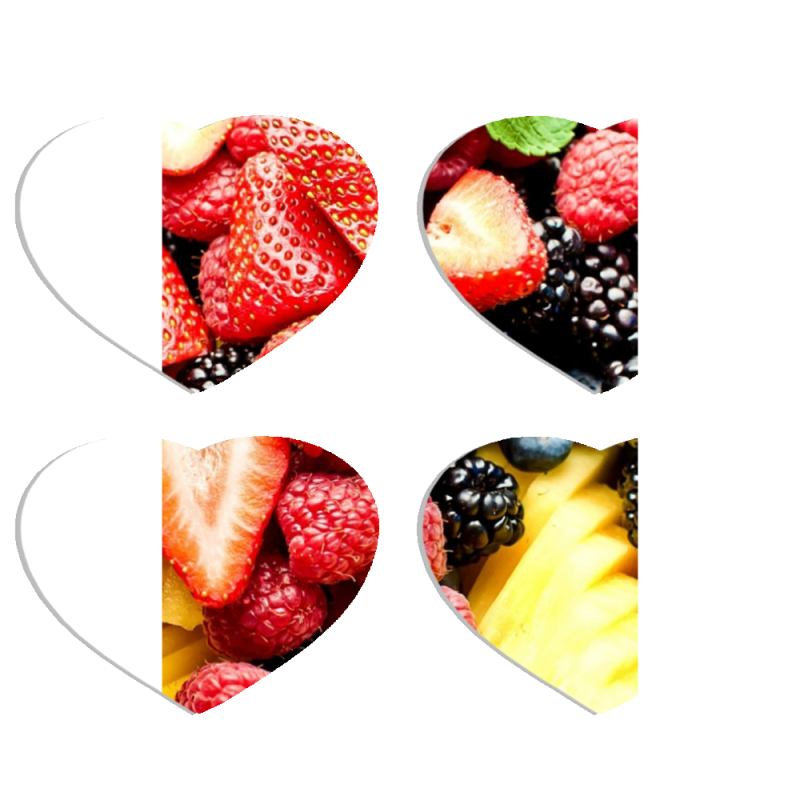 Магнитные фотопазлы Сердце 50 на 50 набор 4 штуки 