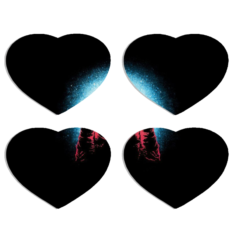 Магнитные фотопазлы Сердце 50 на 50 набор 4 штуки 