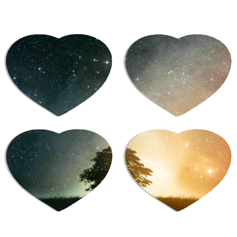 Магнитные фотопазлы Сердце 50 на 50 набор 4 штуки 