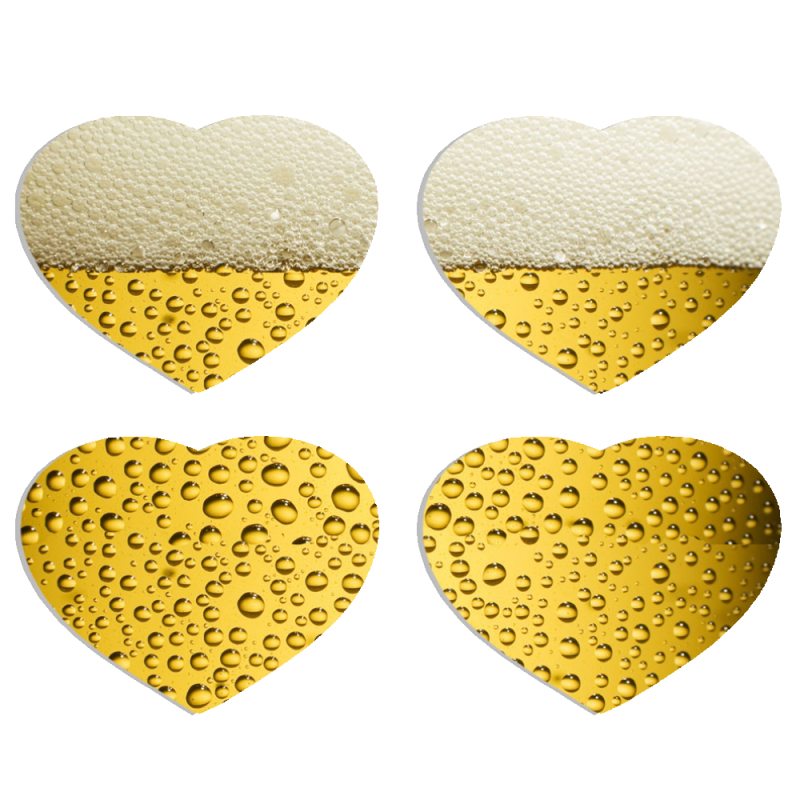 Магнитные фотопазлы Сердце 50 на 50 набор 4 штуки 