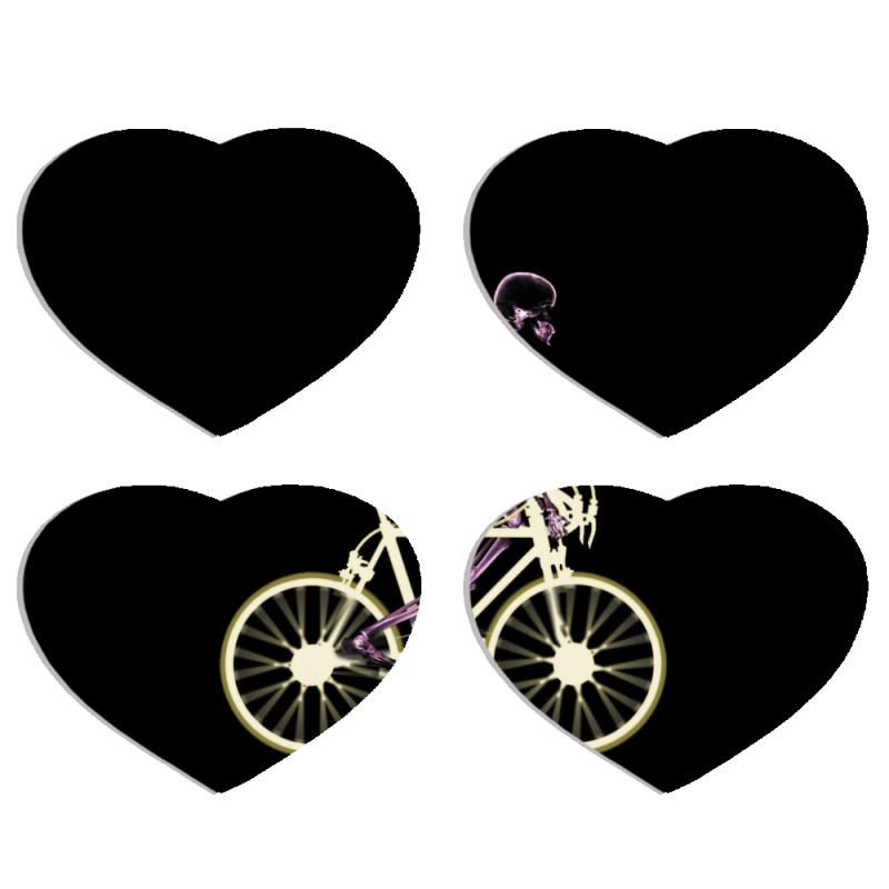 Магнитные фотопазлы Сердце 50 на 50 набор 4 штуки 