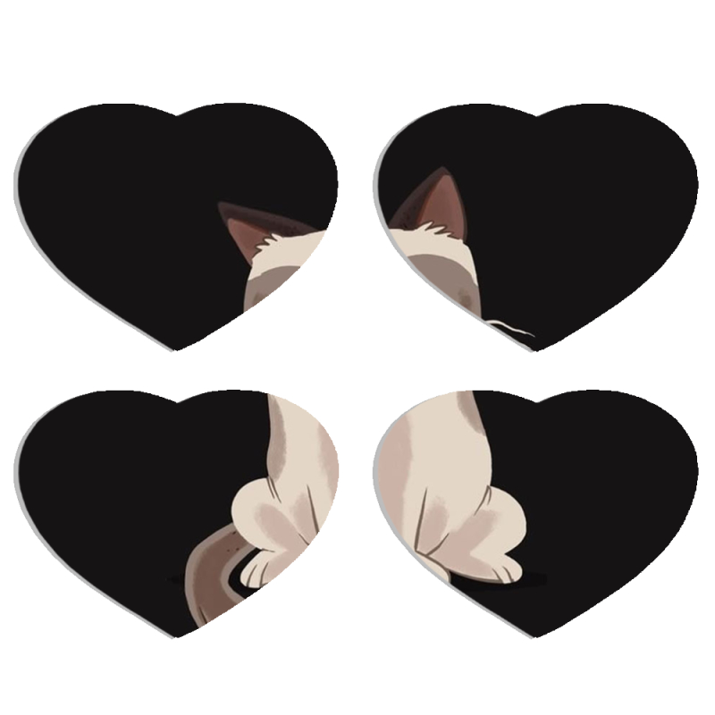 Магнитные фотопазлы Сердце 50 на 50 набор 4 штуки 