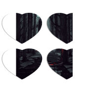 Магнитные фотопазлы Сердце 50 на 50 набор 4 штуки Forest and Beast