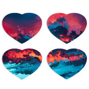 Магнитные фотопазлы Сердце 50 на 50 набор 4 штуки Thunderclouds