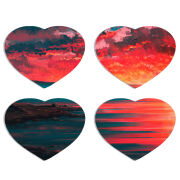 Магнитные фотопазлы Сердце 50 на 50 набор 4 штуки Seaside a