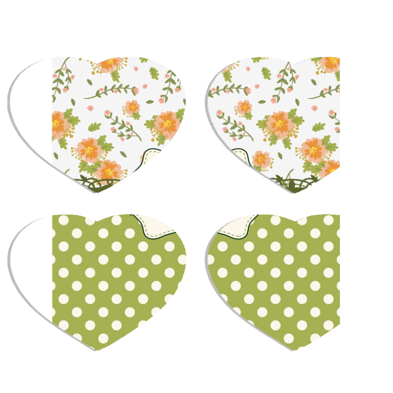 Магнитные фотопазлы Сердце 50 на 50 набор 4 штуки 