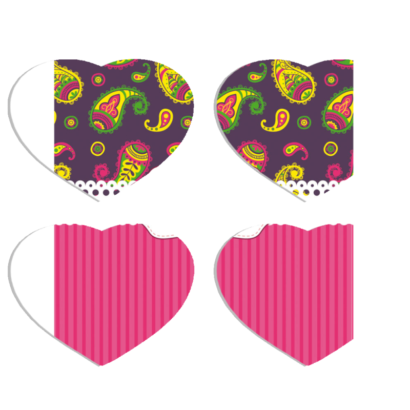 Магнитные фотопазлы Сердце 50 на 50 набор 4 штуки 