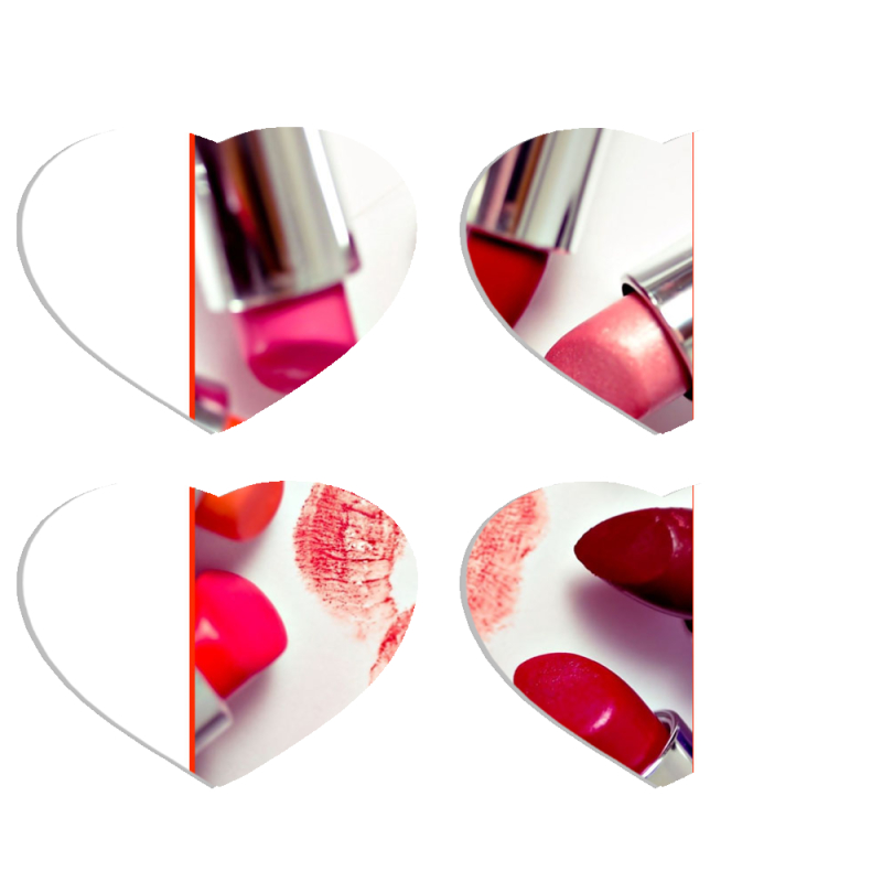 Магнитные фотопазлы Сердце 50 на 50 набор 4 штуки 