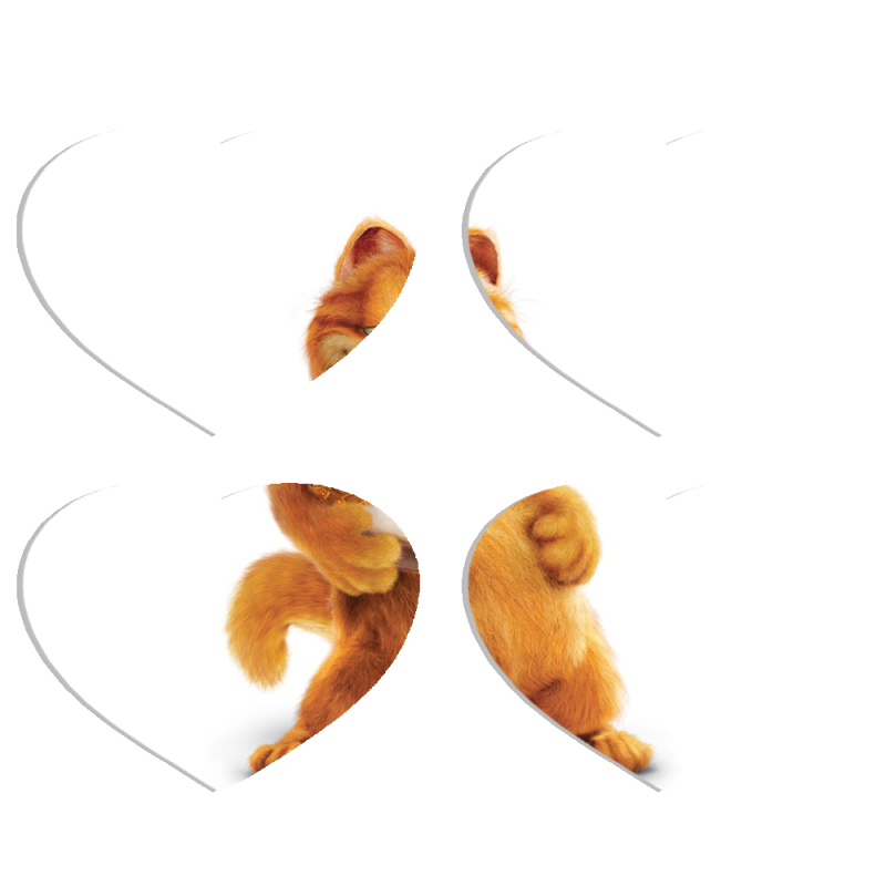 Магнитные фотопазлы Сердце 50 на 50 набор 4 штуки 