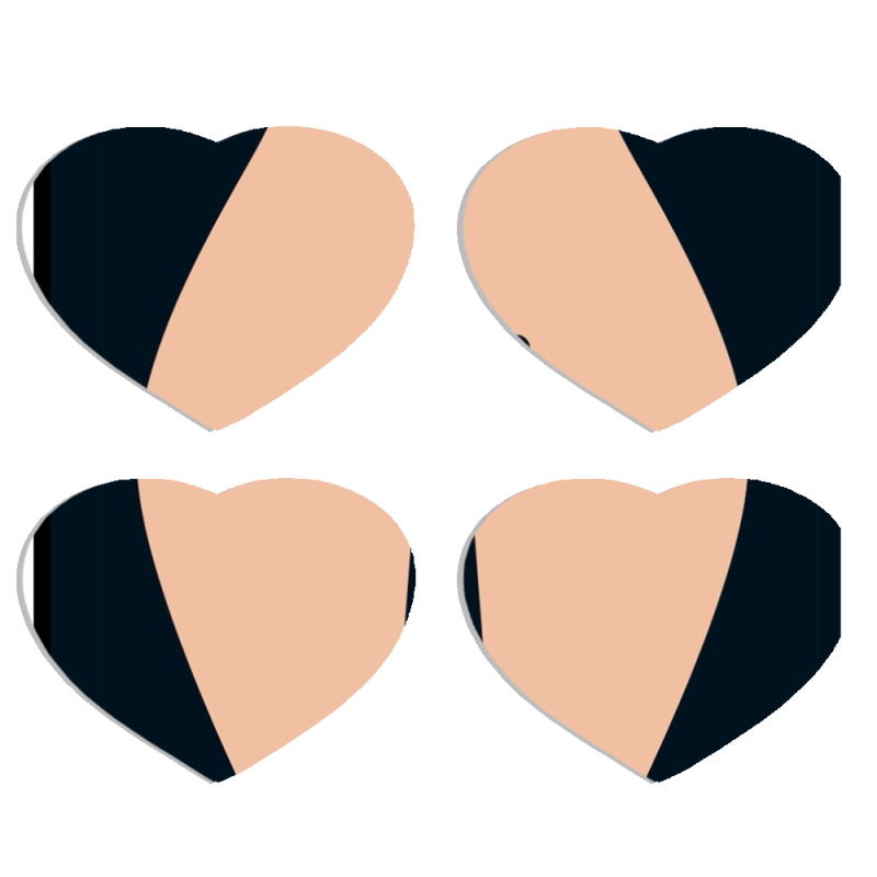 Магнитные фотопазлы Сердце 50 на 50 набор 4 штуки 