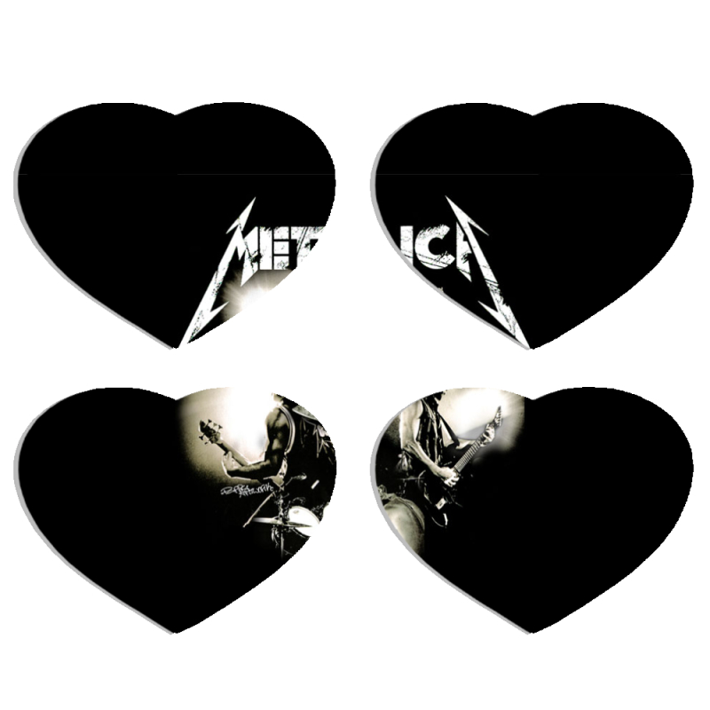 Магнитные фотопазлы Сердце 50 на 50 набор 4 штуки 