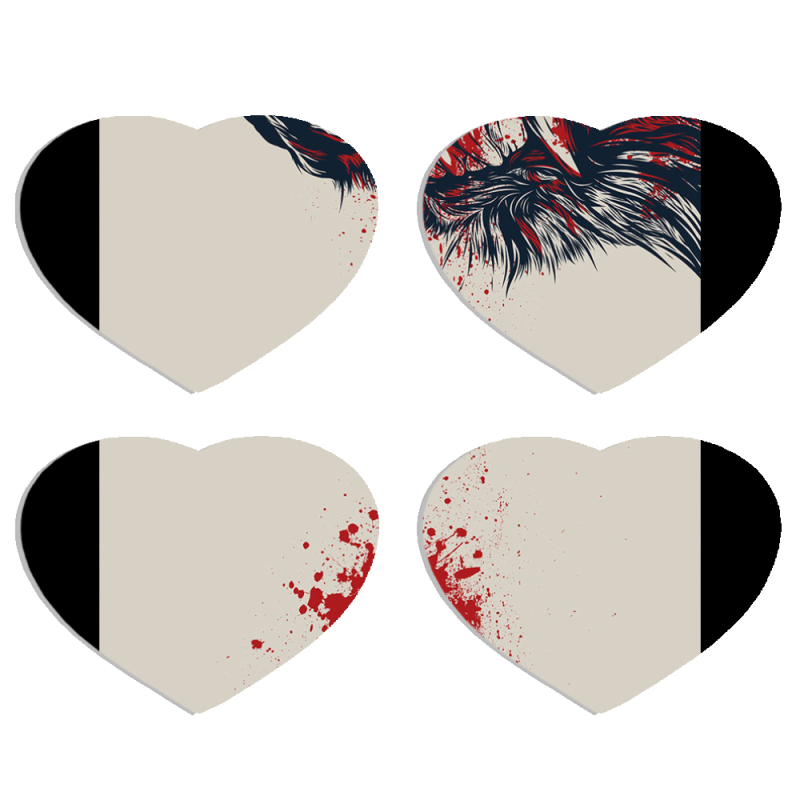 Магнитные фотопазлы Сердце 50 на 50 набор 4 штуки 