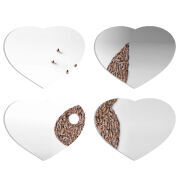 Магнитные фотопазлы Сердце 50 на 50 набор 4 штуки 