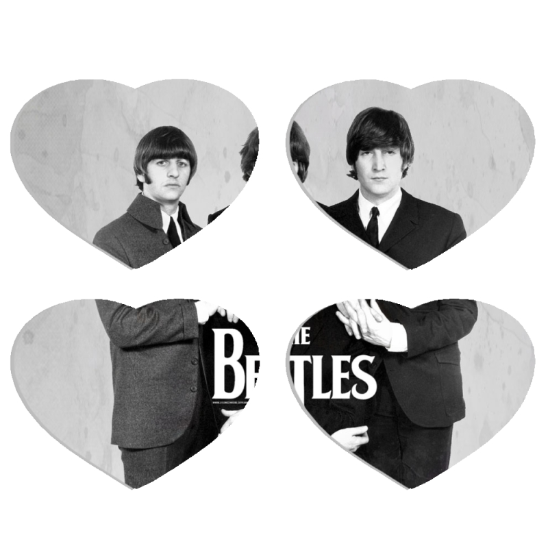 Магнитные фотопазлы Сердце 50 на 50 набор 4 штуки 