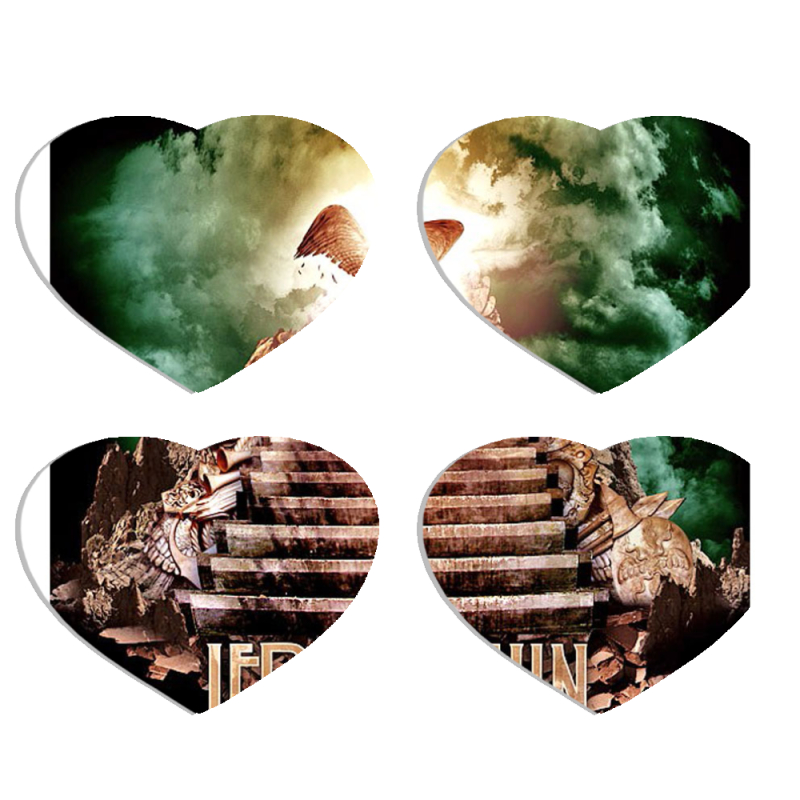 Магнитные фотопазлы Сердце 50 на 50 набор 4 штуки 