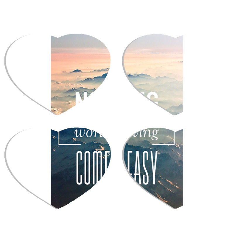 Магнитные фотопазлы Сердце 50 на 50 набор 4 штуки 