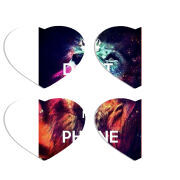 Магнитные фотопазлы Сердце 50 на 50 набор 4 штуки 