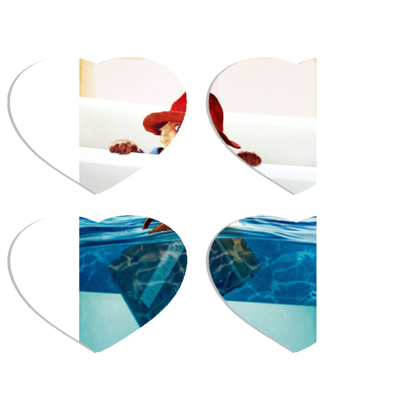Магнитные фотопазлы Сердце 50 на 50 набор 4 штуки 