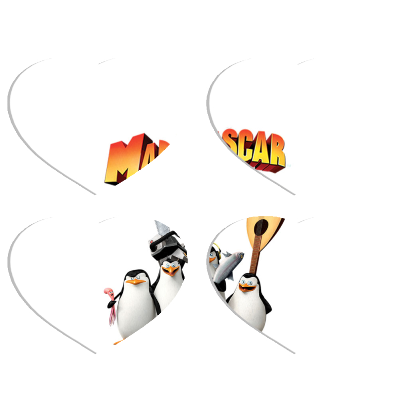 Магнитные фотопазлы Сердце 50 на 50 набор 4 штуки 