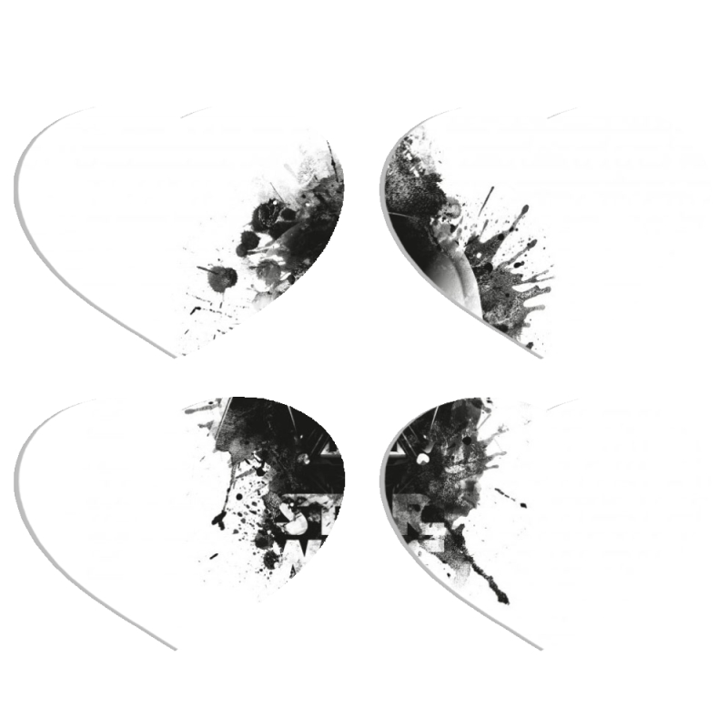 Магнитные фотопазлы Сердце 50 на 50 набор 4 штуки 