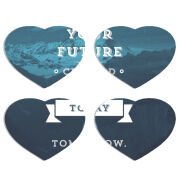 Магнитные фотопазлы Сердце 50 на 50 набор 4 штуки 