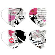 Магнитные фотопазлы Сердце 50 на 50 набор 4 штуки 