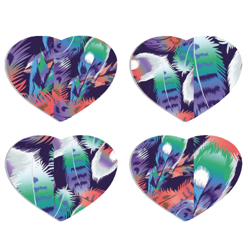 Магнитные фотопазлы Сердце 50 на 50 набор 4 штуки 