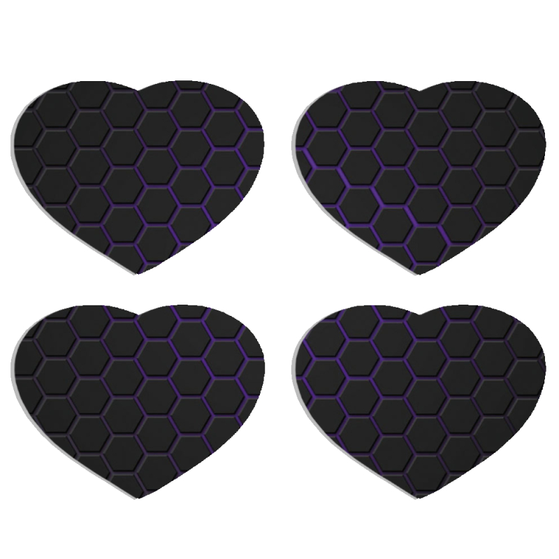 Магнитные фотопазлы Сердце 50 на 50 набор 4 штуки 