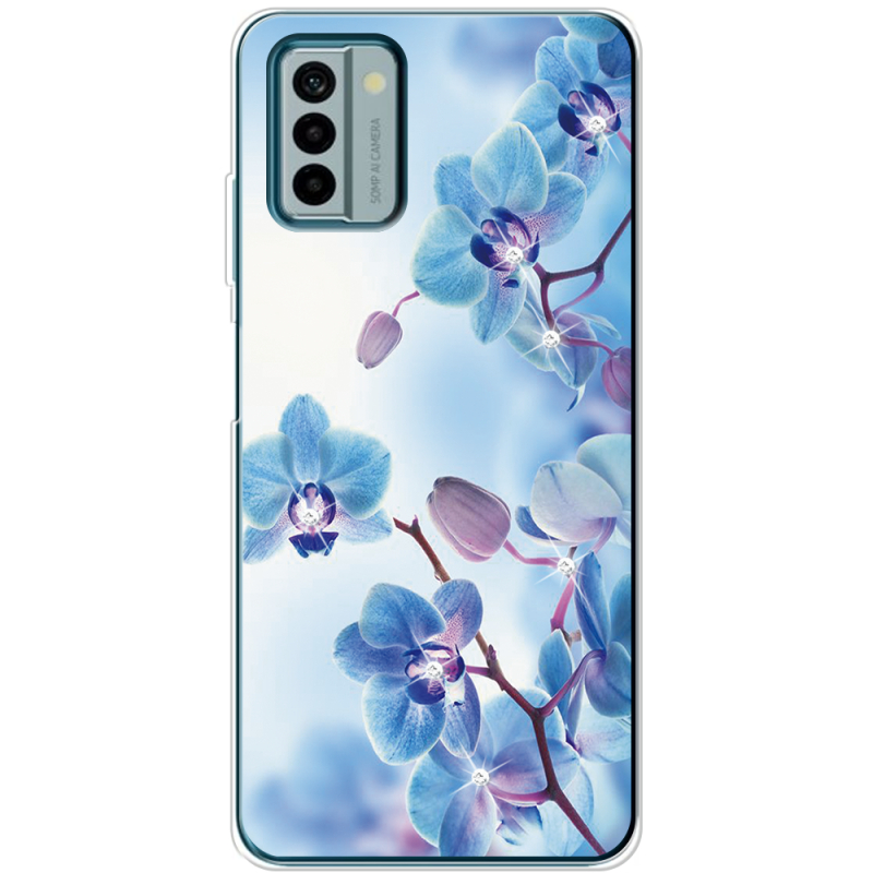 Чехол со стразами Nokia G22 Orchids